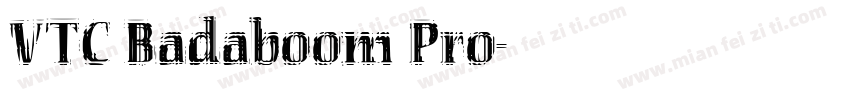 VTC Badaboom Pro字体转换